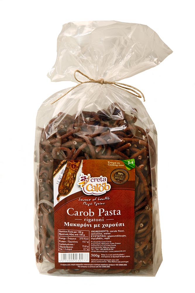 Carob pasta Rigatoni 300gr